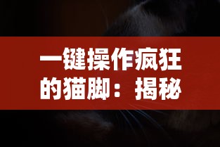 一键操作疯狂的猫脚：揭秘我的喵会功夫内置菜单的游戏互动与核心功能