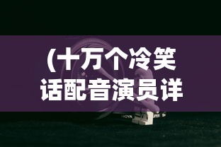 (十万个冷笑话配音演员详细介绍)详解十万个冷笑话2：全阵容配音演员名单及其声音的魅力呈现